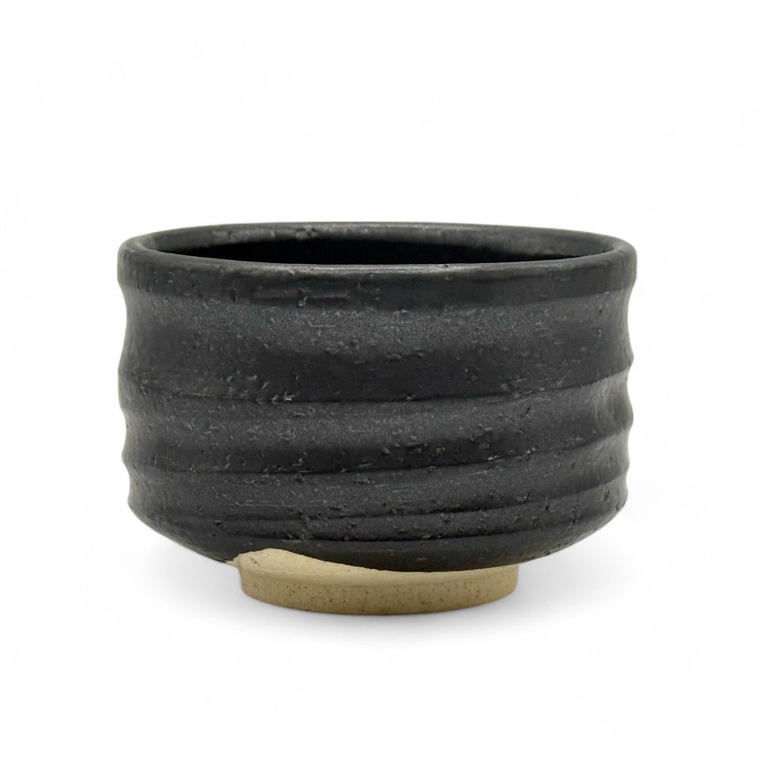 Kuro Black Mino-yaki Chawan - Japanese Matcha Bowl