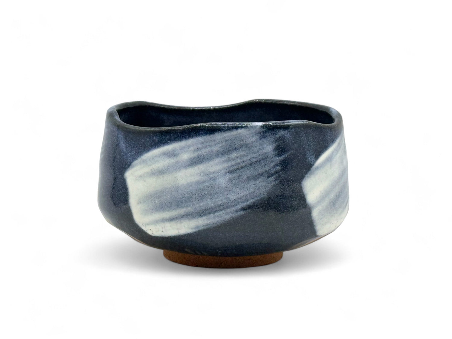 Seiyu Blue Mino-yaki Chawan - Japanese Matcha Bowl