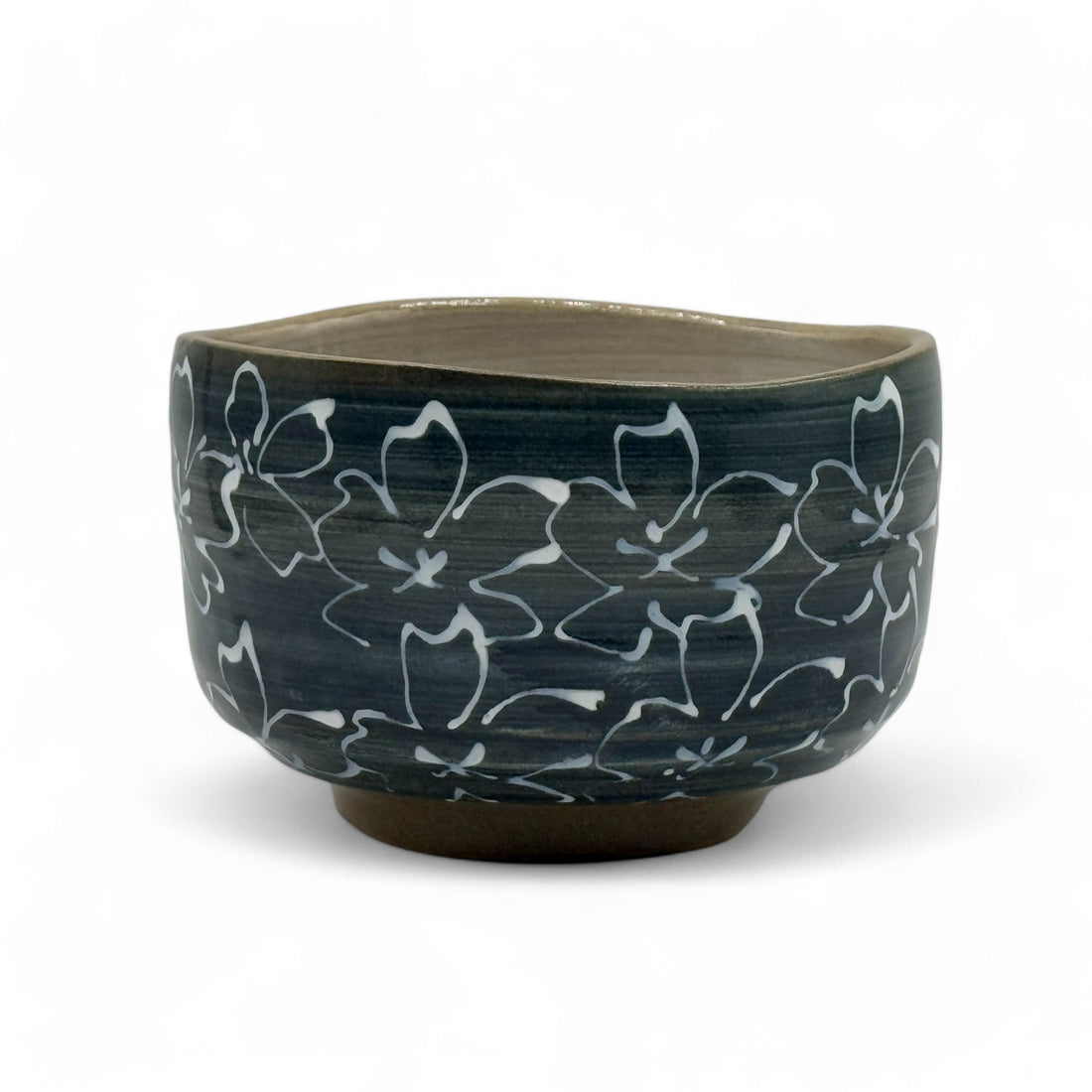 Maizakura Kuro Black Mino-yaki Chawan - Japanese Matcha Bowl