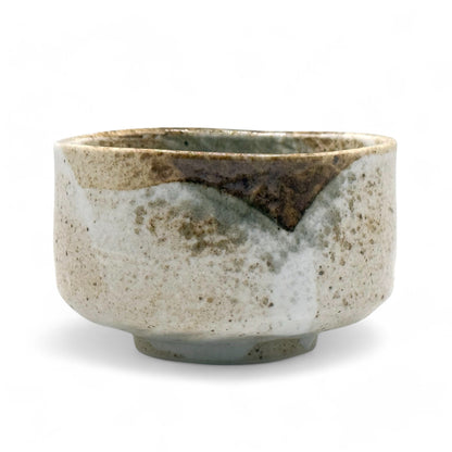 Yoshino White Mino-yaki Chawan - Japanese Matcha Bowl