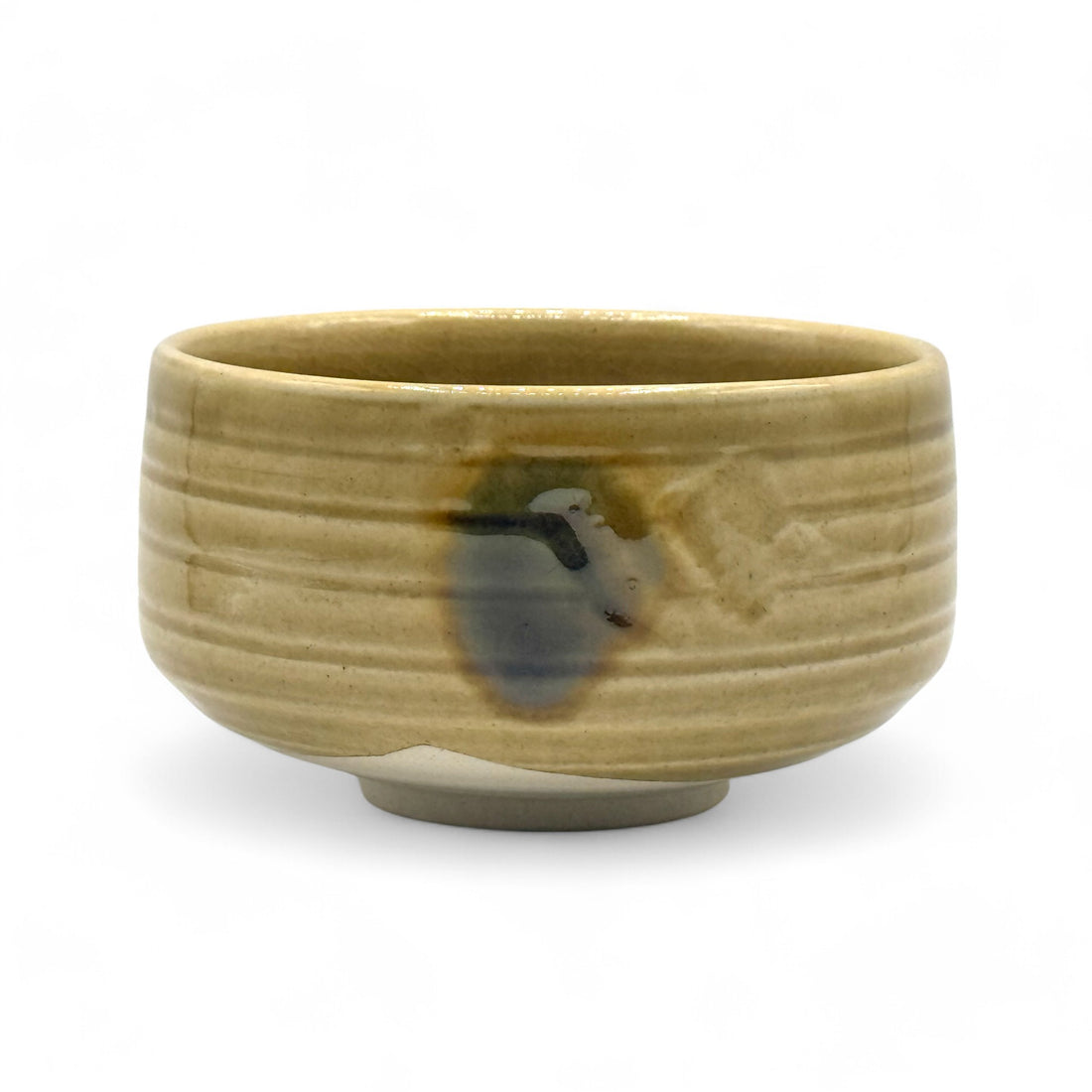 Kizeto Yellow Mino-yaki Chawan - Japanese Matcha Bowl