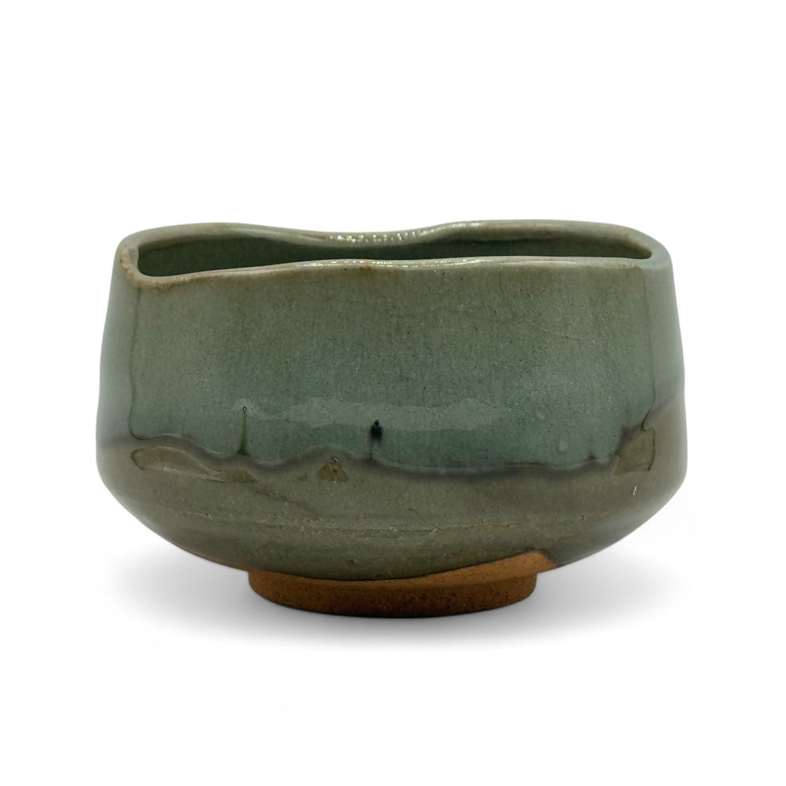 Dokutsu Brown Mino-yaki Chawan - Japanese Matcha Bowl