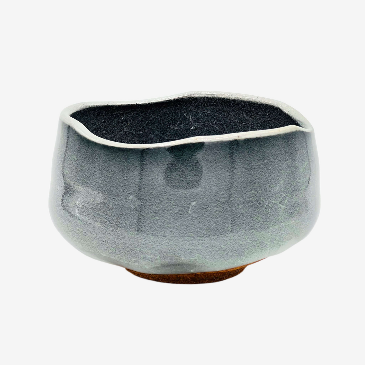 Kaminari Gray Chawan - Japanese Matcha Bowl Matchaware Inoue Tea