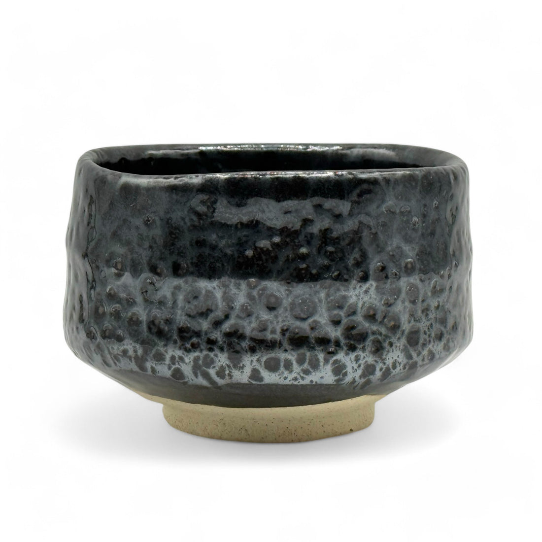 Abura Kaze Black Mino-yaki Chawan (Wooden Box) - Japanese Matcha Bowl