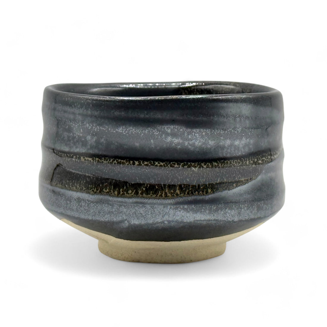 Kokuyu Urushi Black Mino-yaki Chawan - Japanese Matcha Bowl