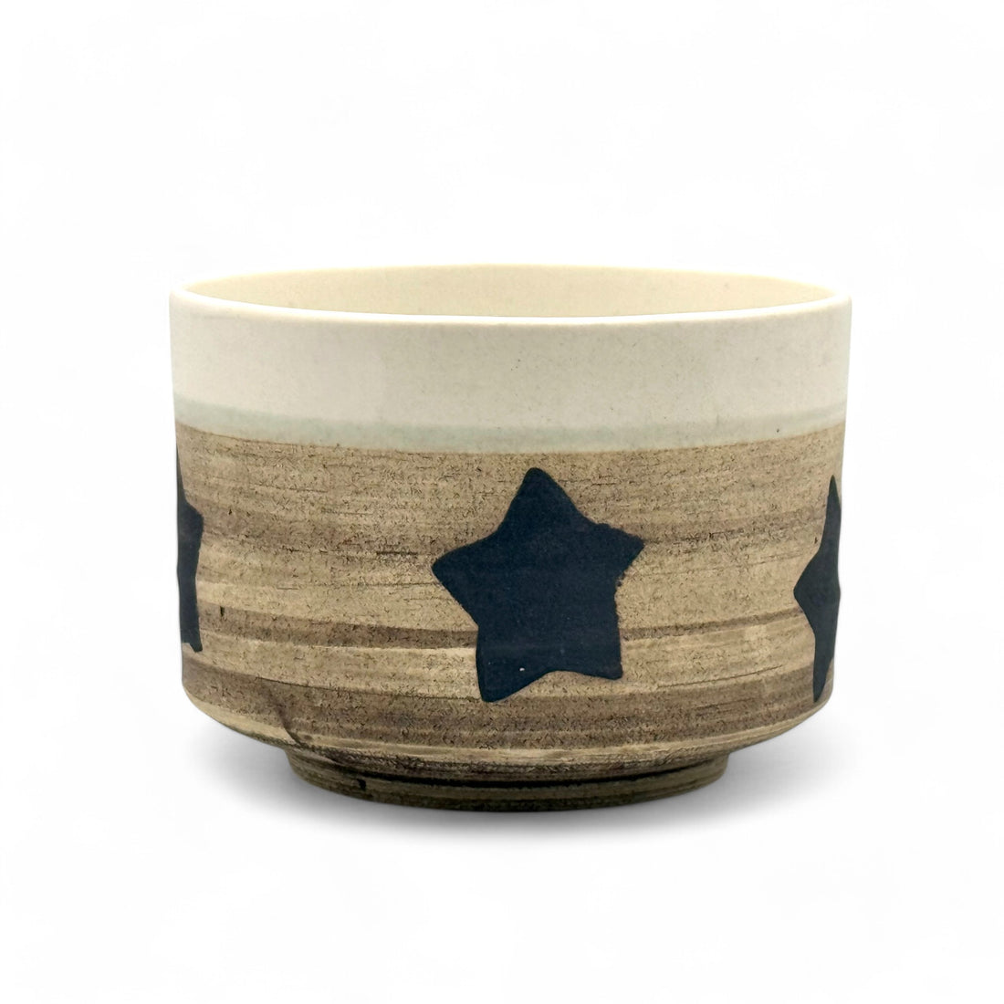 Hoshi Star White Mino-yaki Chawan - Japanese Matcha Bowl