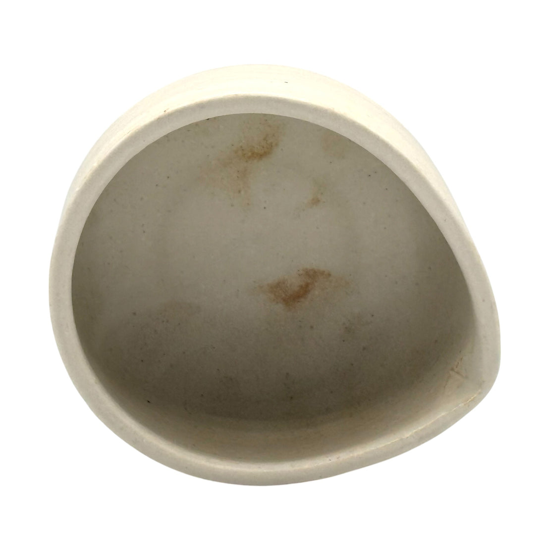 Shiro White Kataguchi Mino-yaki Chawan - Japanese Matcha Bowl