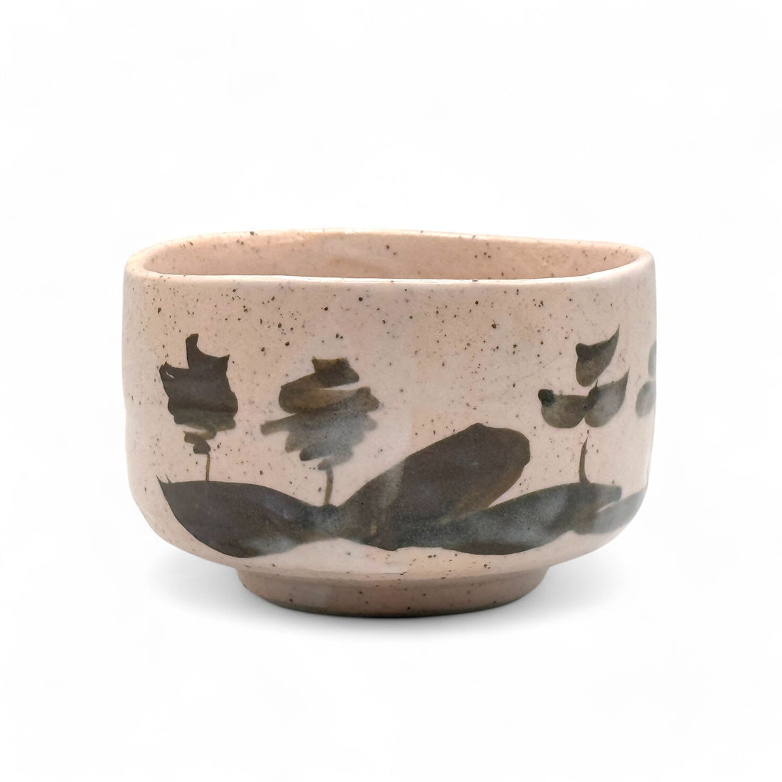 Momoyama Sansui Pink Mino-yaki Chawan - Japanese Matcha Bowl