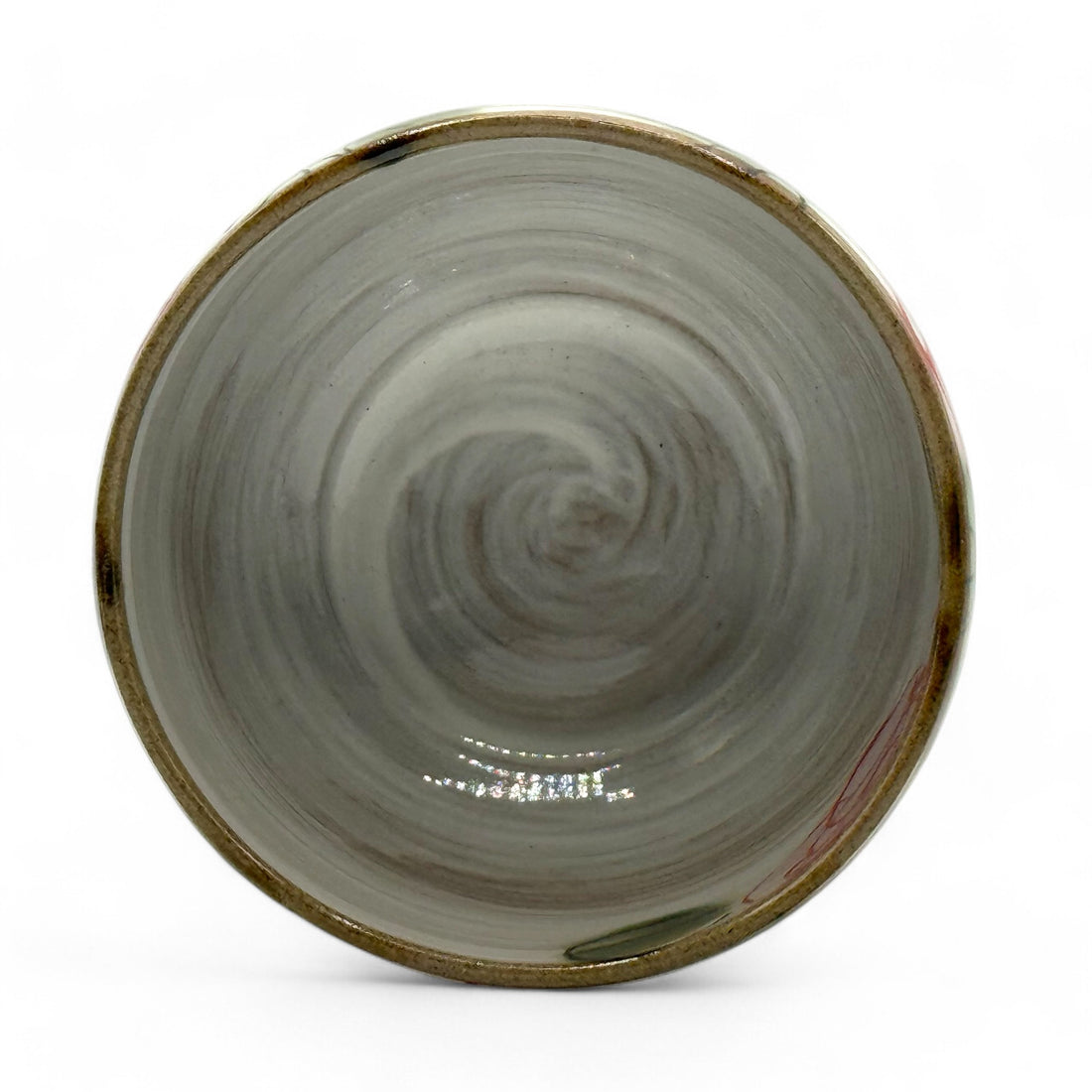 Red Rose Garden Mino-yaki Chawan - Japanese Matcha Bowl