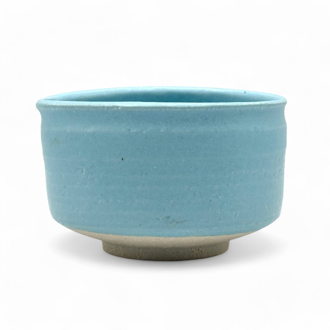 Sora Sky Blue Kataguchi Mino-yaki Chawan - Japanese Matcha Bowl