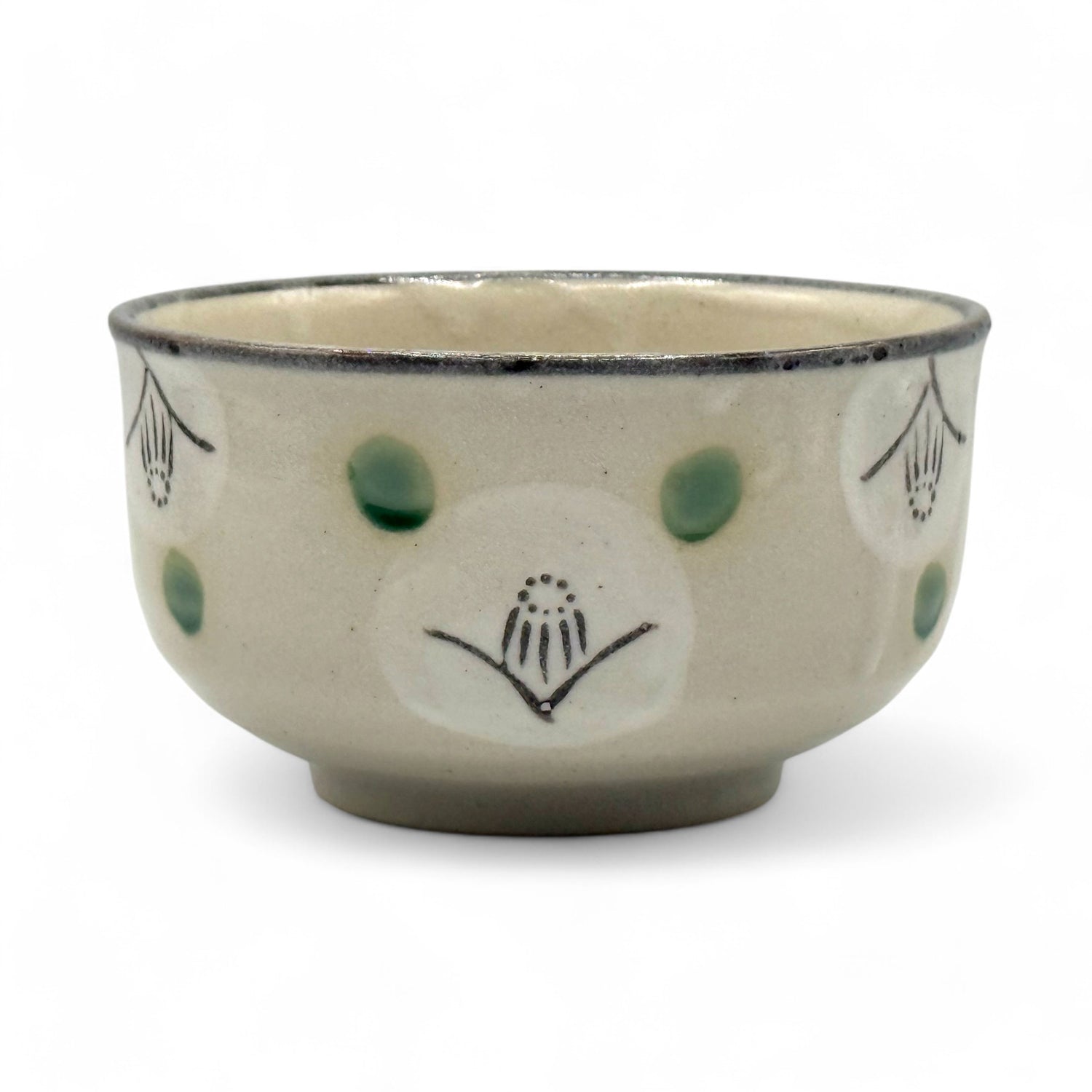 Yamacha White Seto-yaki Chawan - Japanese Matcha Bowl