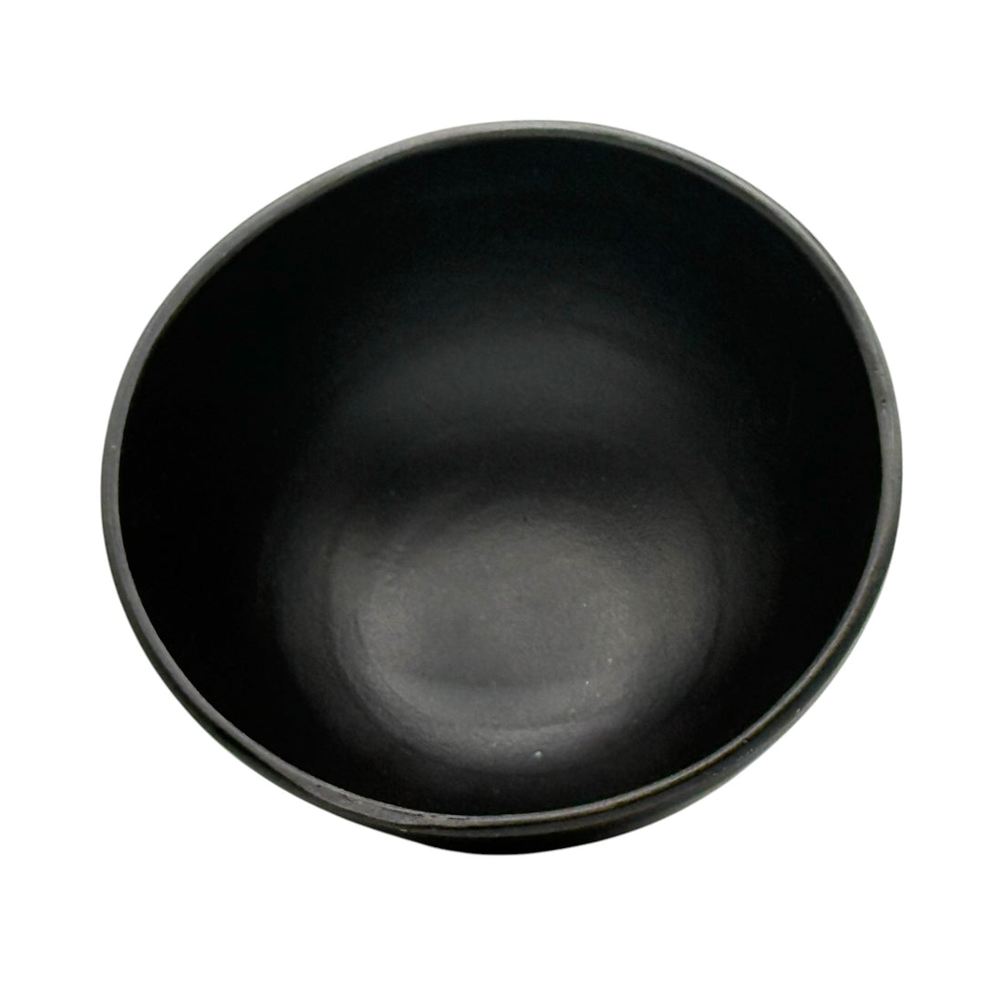 Shinko Black Polka Dot Mino-yaki Ido Chawan - Japanese Mini Matcha Bowl