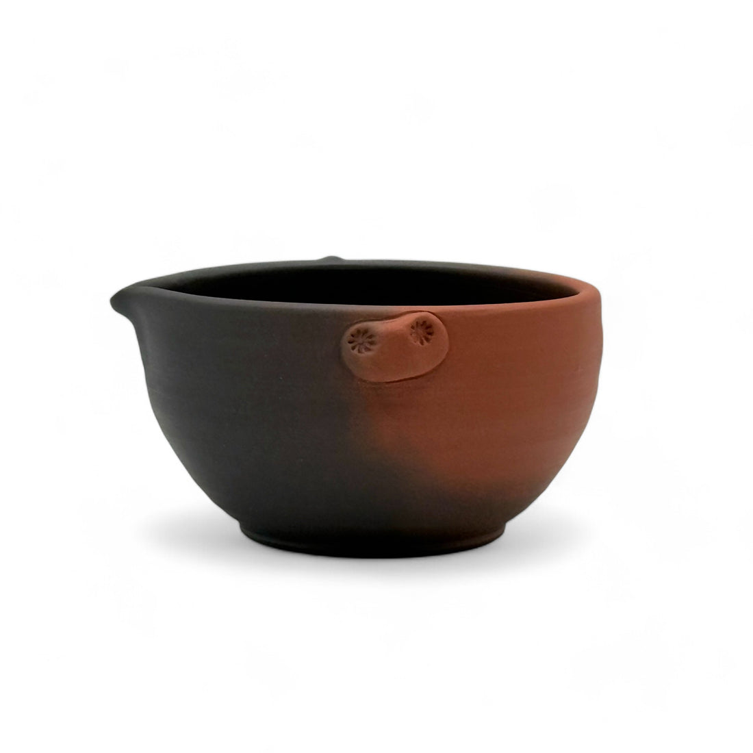 Gyokuko Black Tokoname-yaki Spouted Chawan - Japanese Mini Matcha Bowl