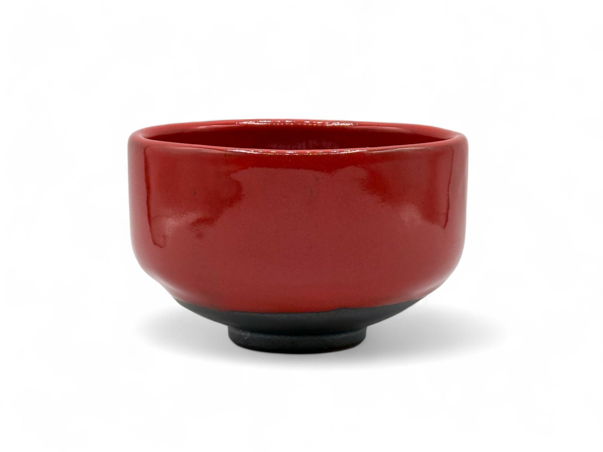 Showa Red Mino-yaki Chawan by Shotoen - Japanese Matcha Bowl