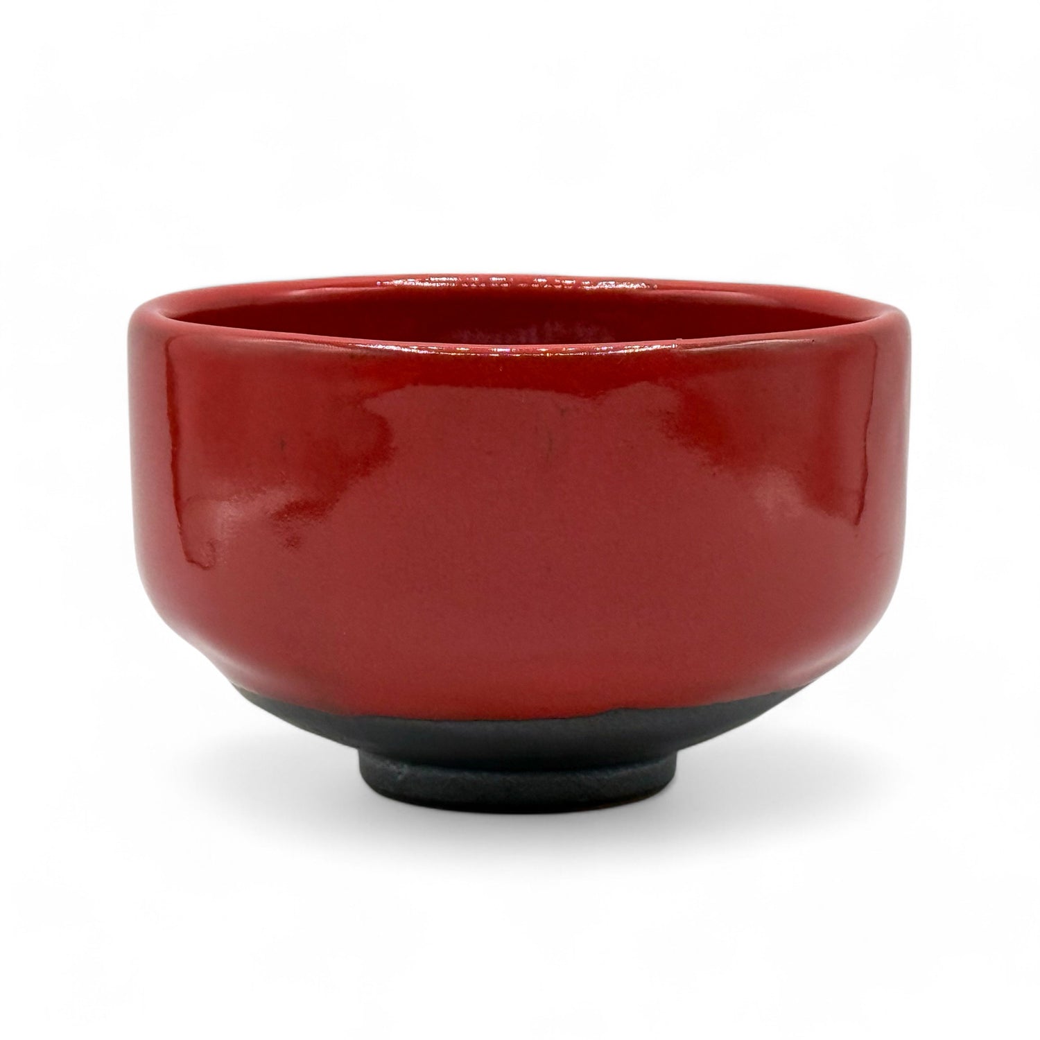 Showa Red Mino-yaki Chawan by Shotoen - Japanese Matcha Bowl