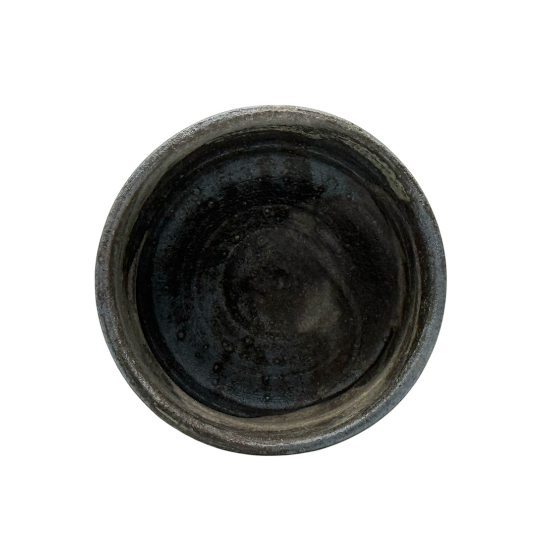 Hakeme Rustic Brown Shigaraki-yaki Chawan by Teruyuki Nishio - Japanese Matcha Bowl
