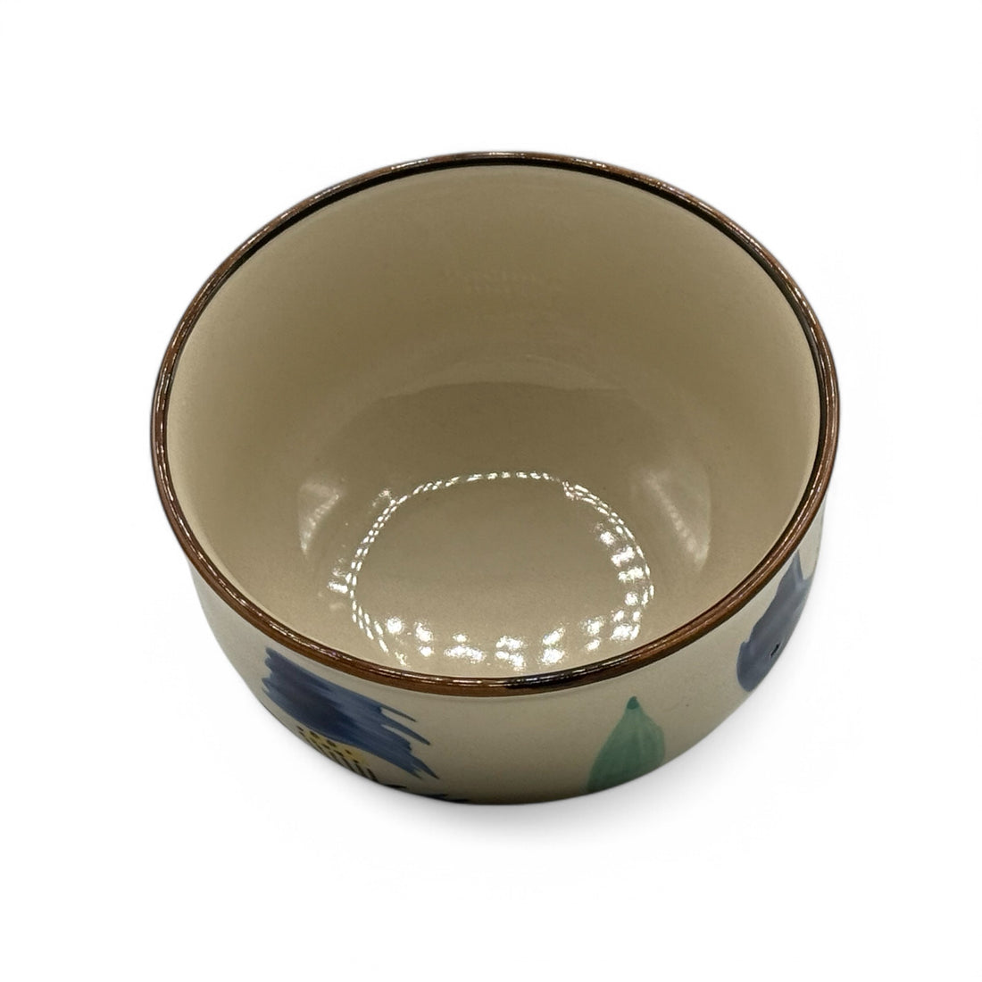 Aoi Mizu no Hana Beige Seto-yaki Chawan - Japanese Matcha Bowl