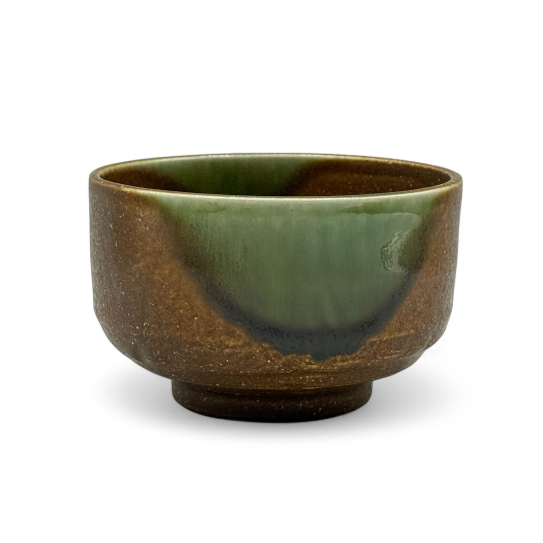 Kamishiro Brown Mino-yaki Chawan - Japanese Matcha Bowl