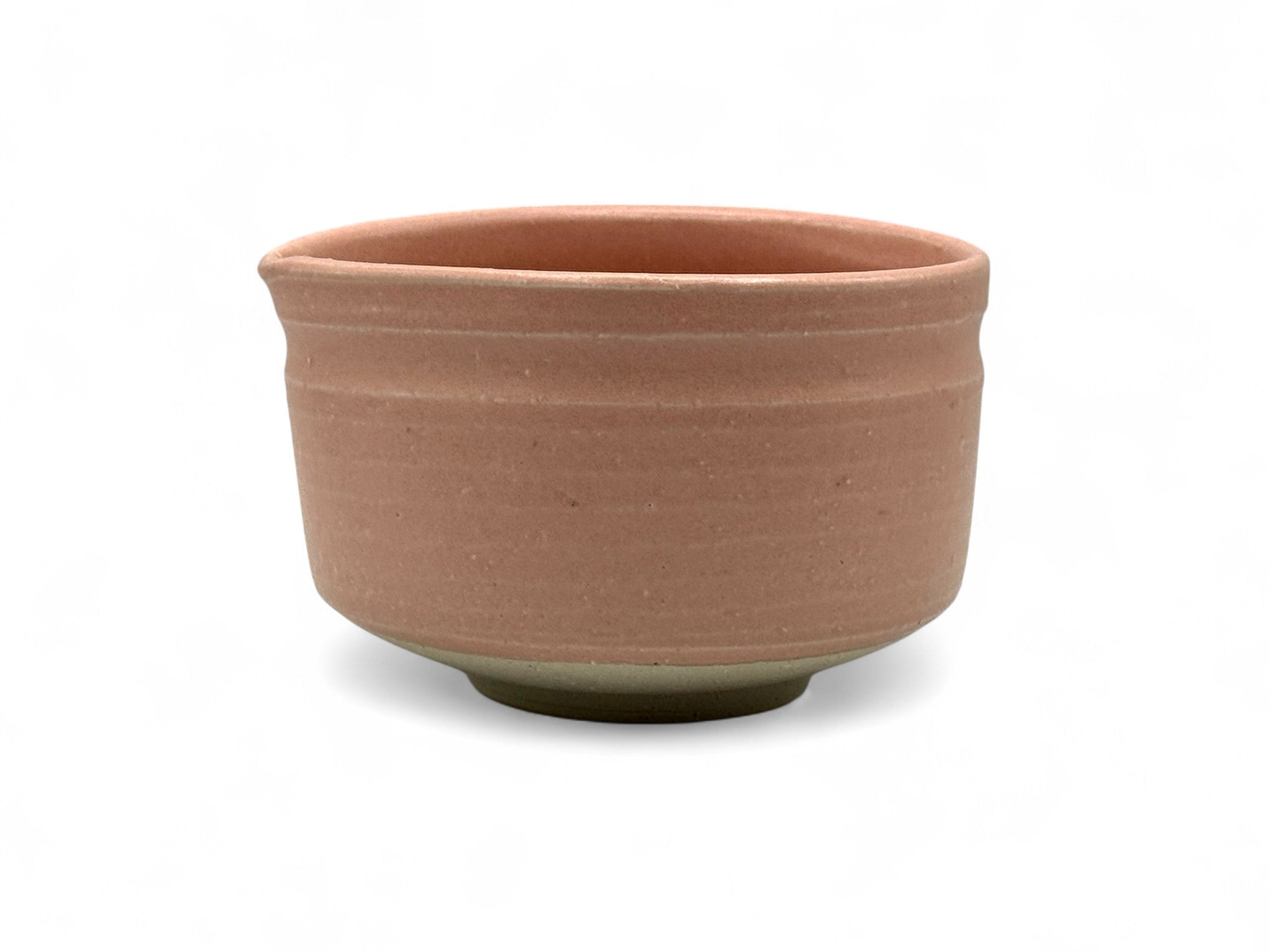 Momo Pink Kataguchi Mino-yaki Large Chawan - Japanese Matcha Bowl