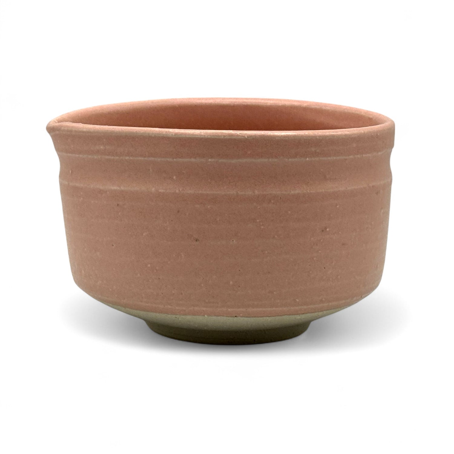 Momo Pink Kataguchi Mino-yaki Large Chawan - Japanese Matcha Bowl