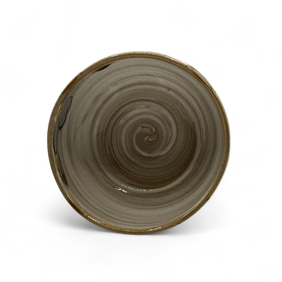 Cherry Blue Blossom Garden Mino-yaki Chawan - Japanese Matcha Bowl