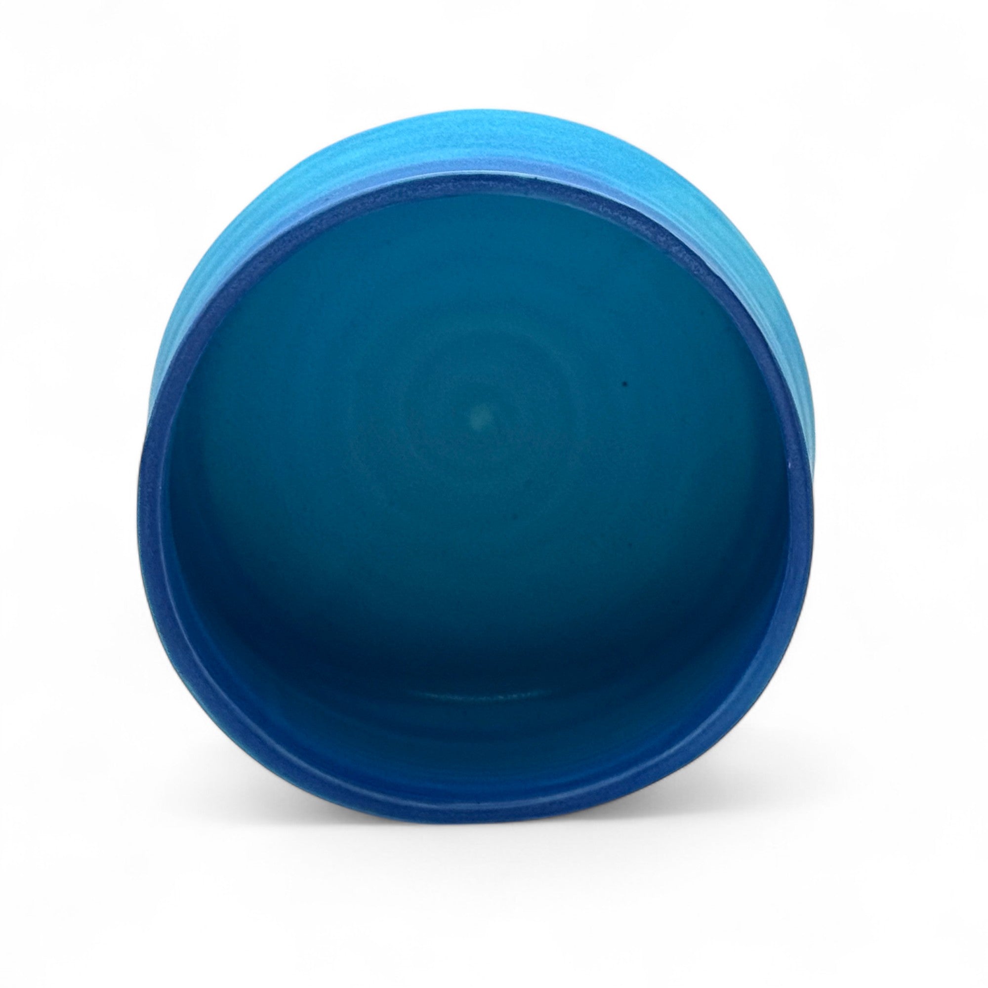 Toruko Glaze Blue Mino-yaki Chawan - Japanese Matcha Bowl
