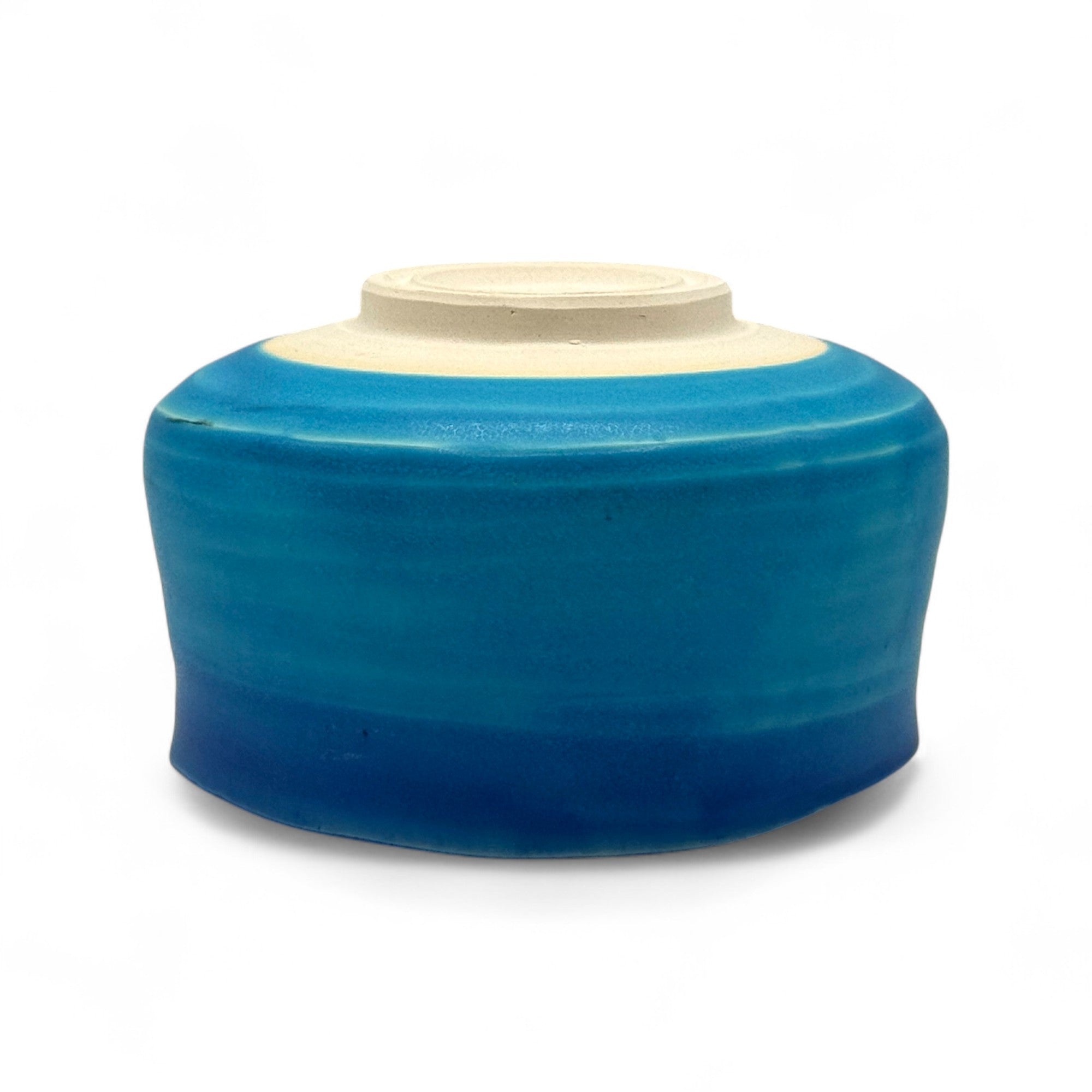 Toruko Glaze Blue Mino-yaki Chawan - Japanese Matcha Bowl