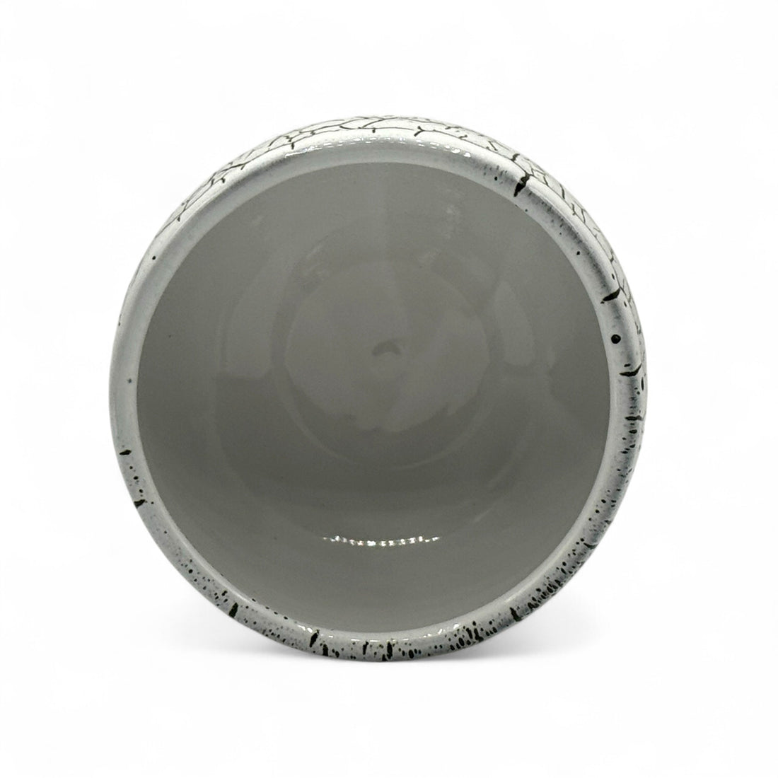 Tenmoku Shirasagashi White Mino-yaki Chawan - Japanese Matcha Bowl