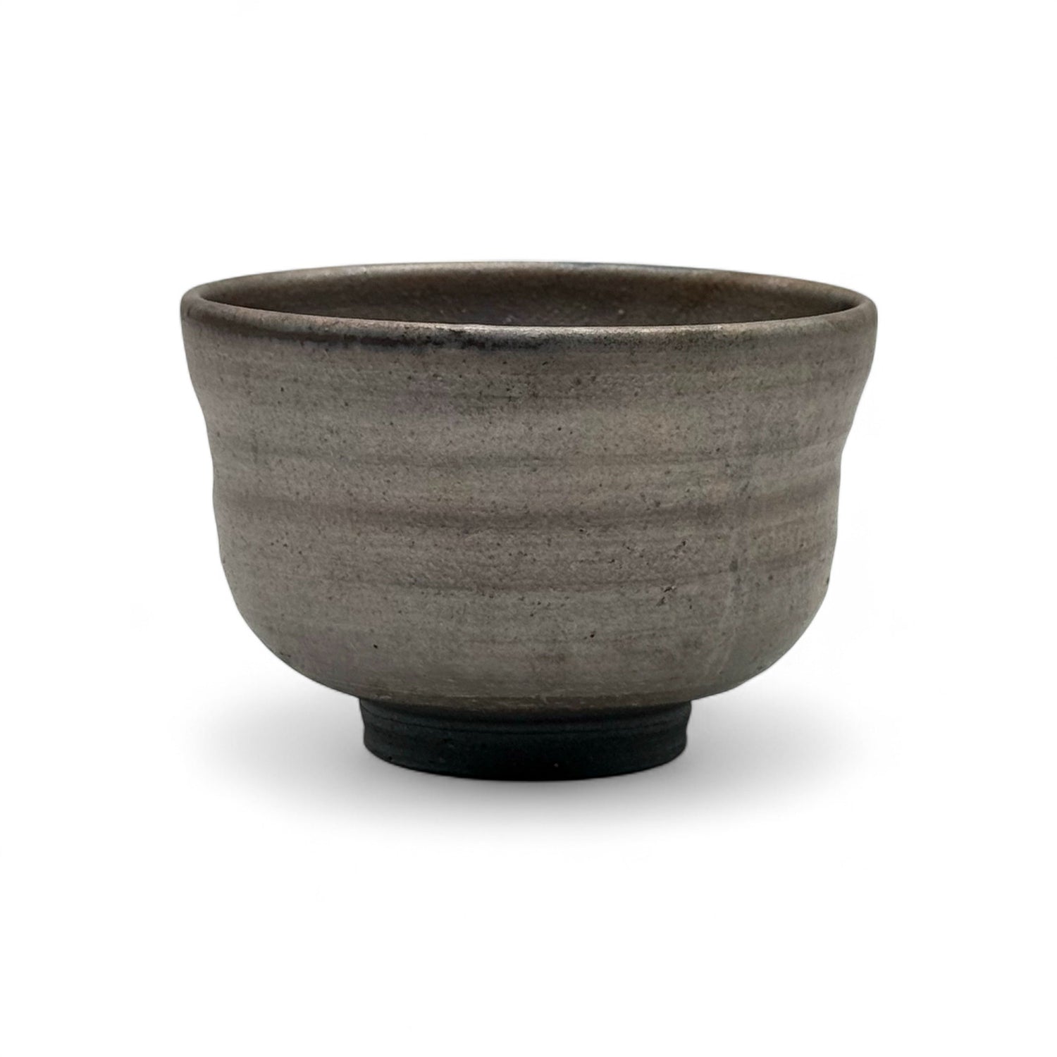Karakane Rustic Brown Shigaraki-yaki Chawan - Japanese Matcha Bowl