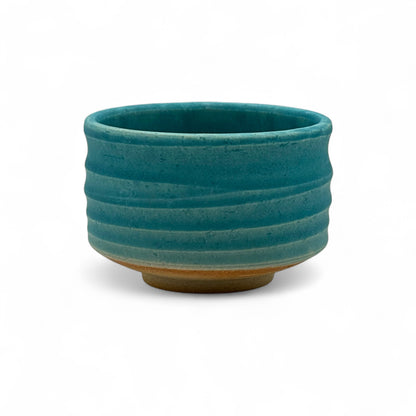 Toruko Namako Blue Mino-yaki Chawan - Japanese Matcha Bowl