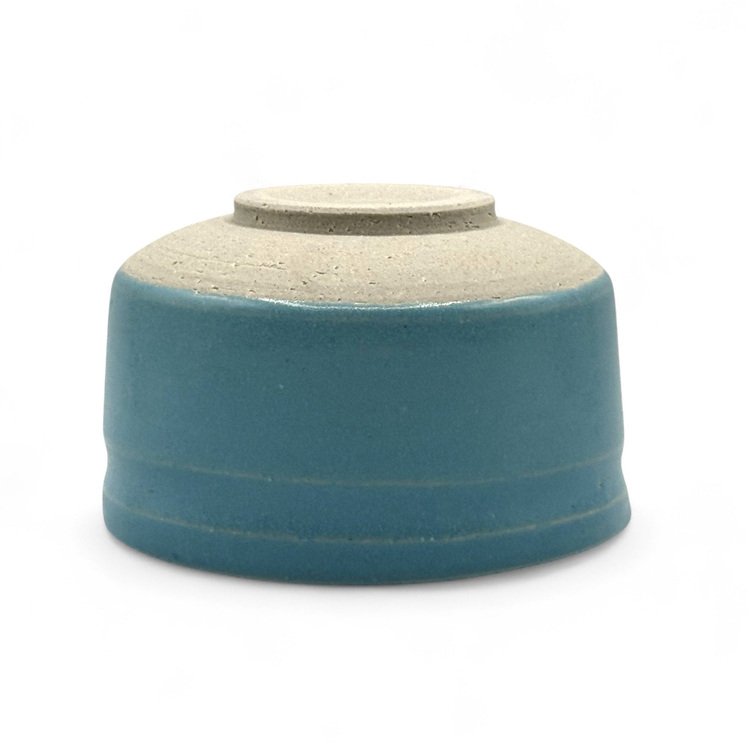 Sora Sky Blue Large Kataguchi Mino-yaki Chawan - Japanese Matcha Bowl