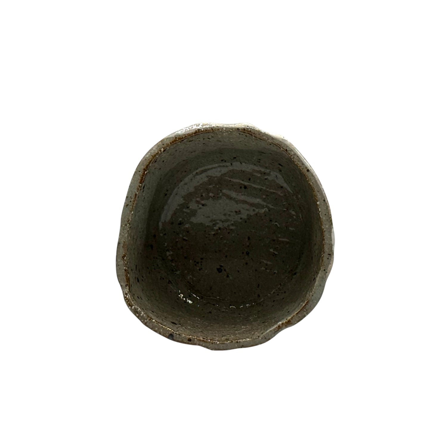 Ojizo Tedzukuri Gray Mino-yaki Chawan - Japanese Mini Matcha Bowl