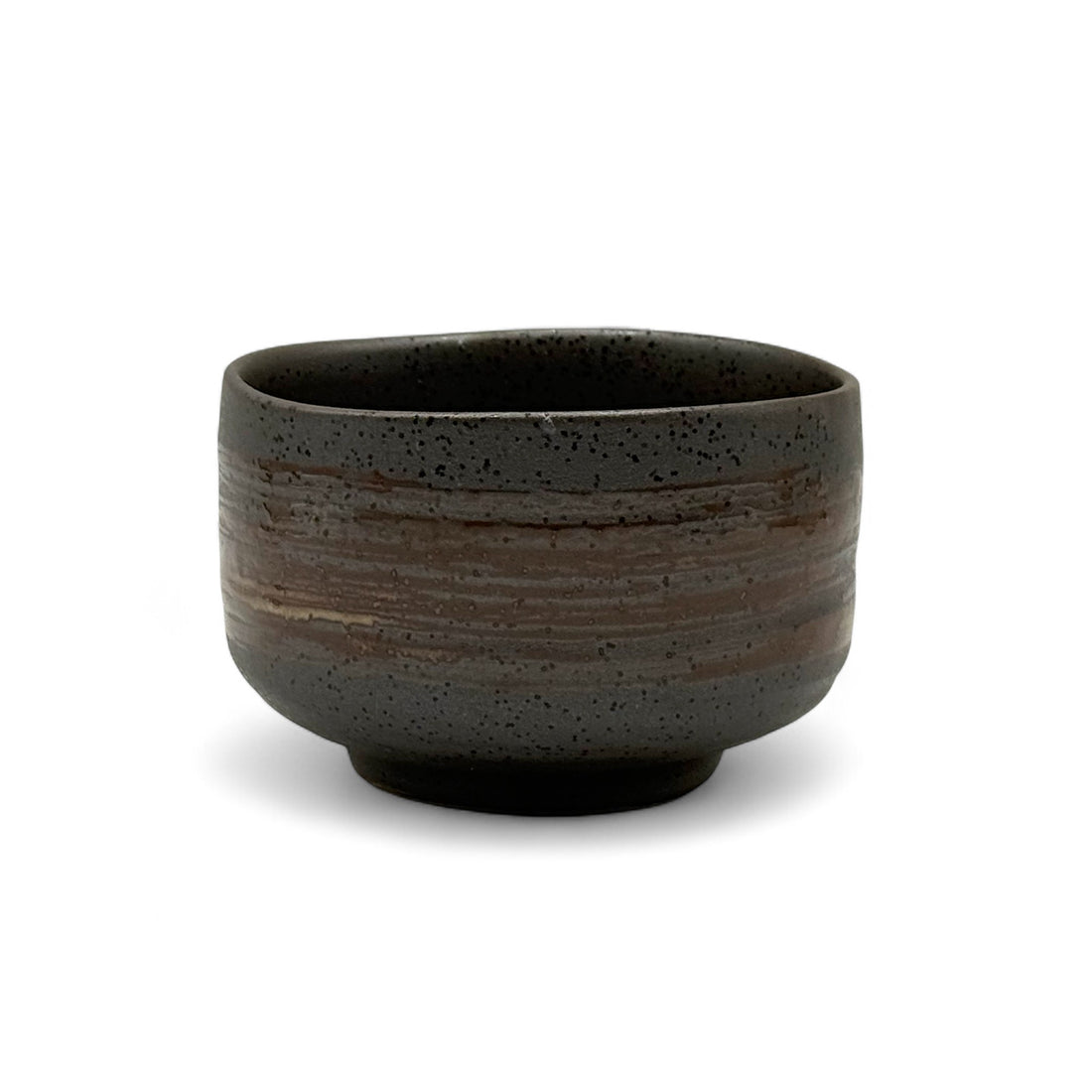 Shirohake Brown Mino-yaki Chawan - Japanese Matcha Bowl
