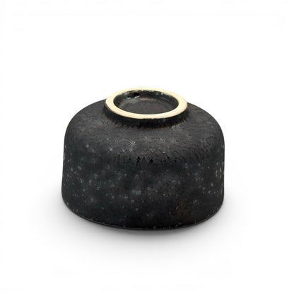 Kane Ninsei Bronze Mino-yaki Chawan - Japanese Mini Matcha Bowl