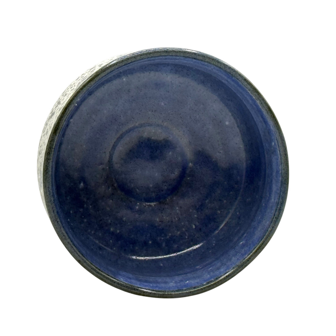 Ishi Stone Gray Blue Mino-yaki Chawan - Japanese Matcha Bowl