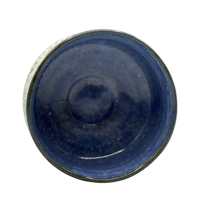 Ishi Stone Gray Blue Mino-yaki Chawan - Japanese Matcha Bowl