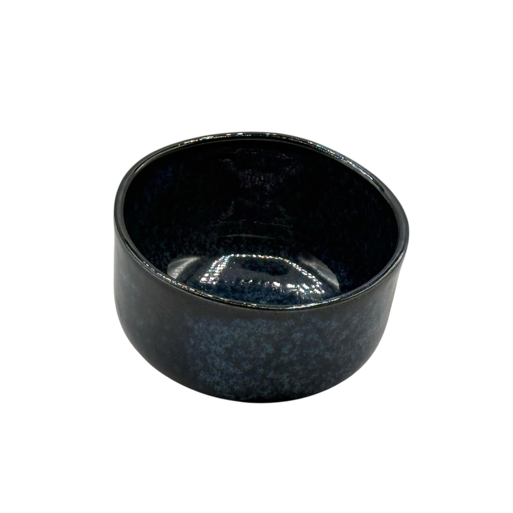 Kaiyu Blue Mino-yaki Chawan - Japanese Mini Matcha Bowl