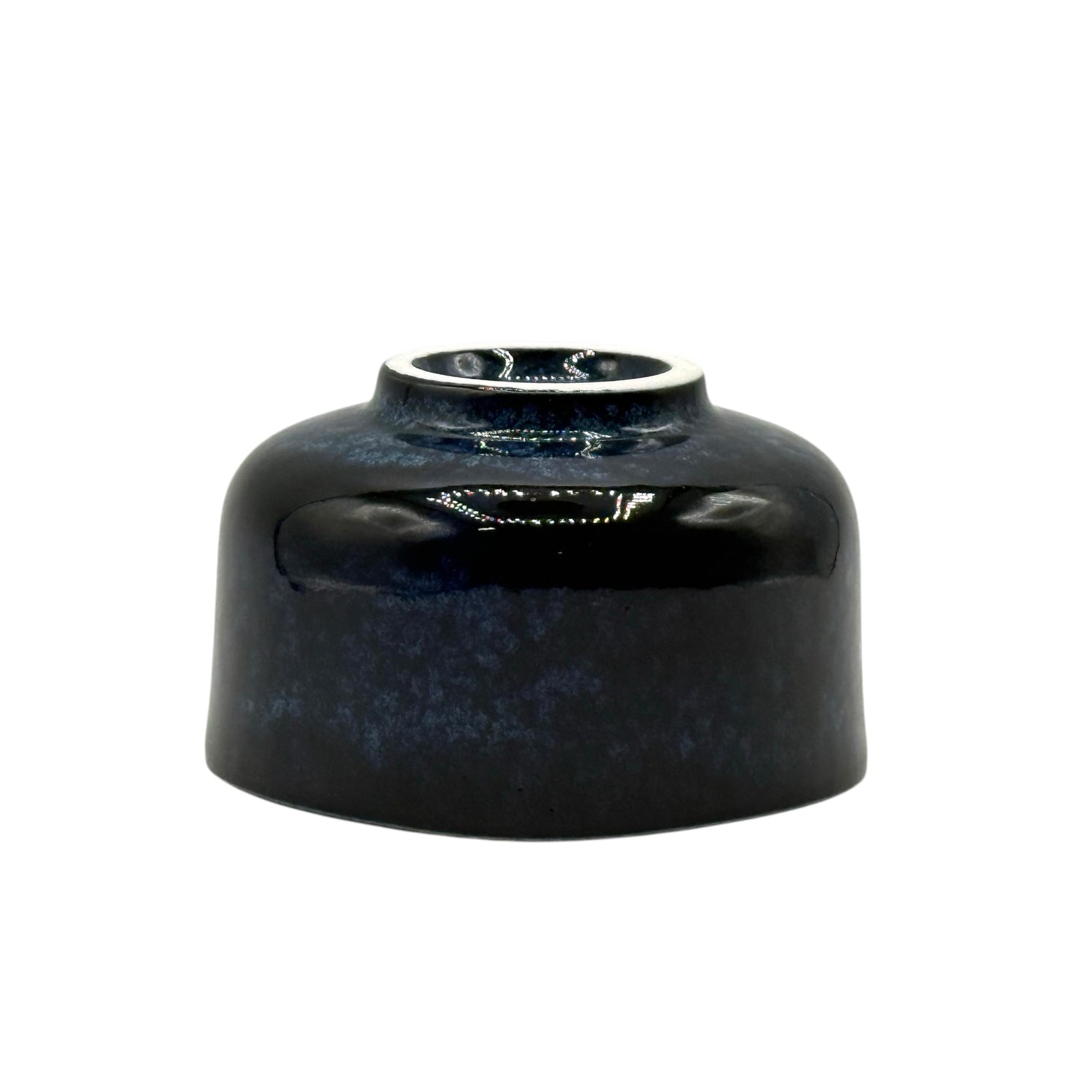 Kaiyu Blue Mino-yaki Chawan - Japanese Mini Matcha Bowl