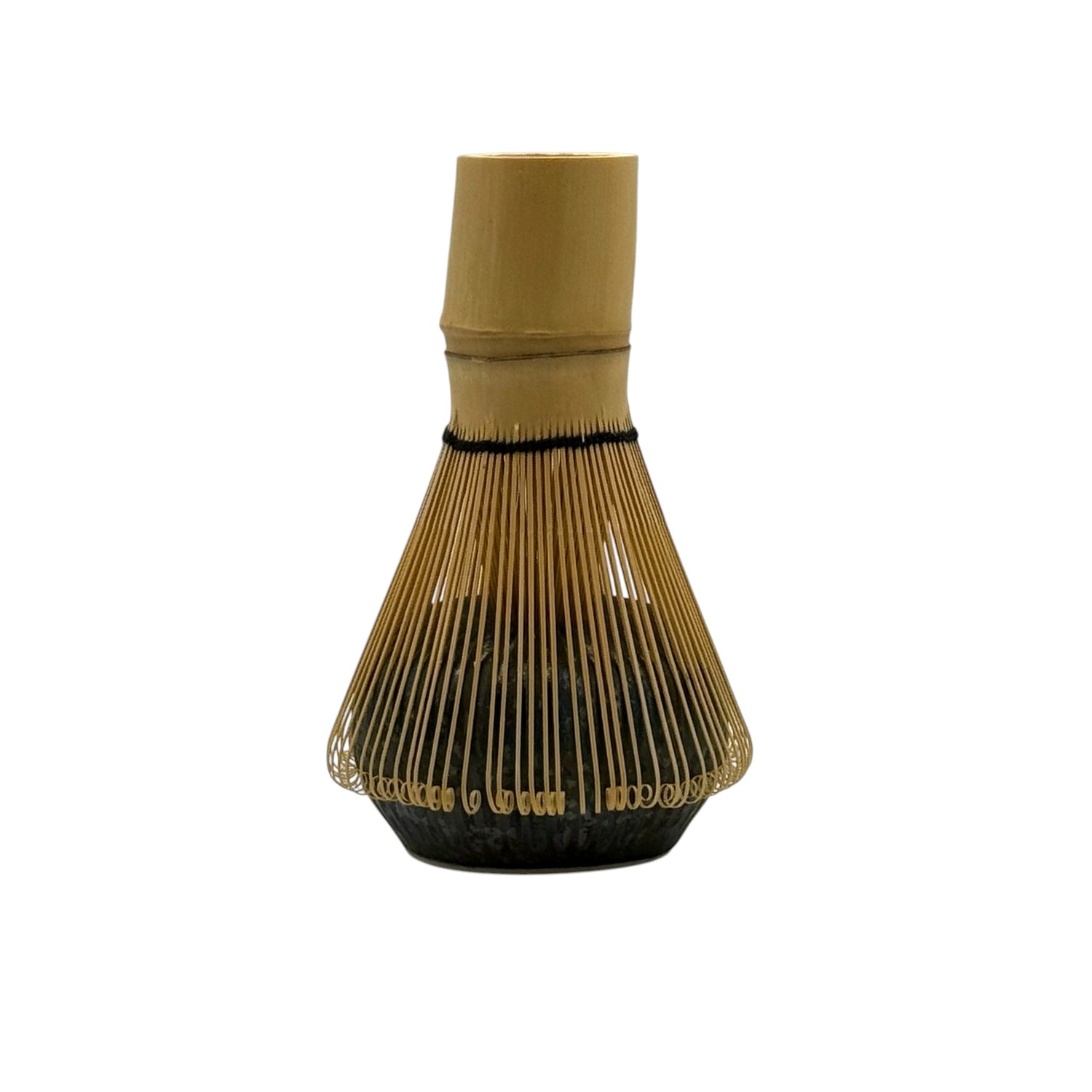 Uchu Silver Gray Matcha Chasen Whisk Stand - Japanese Kusenaoshi