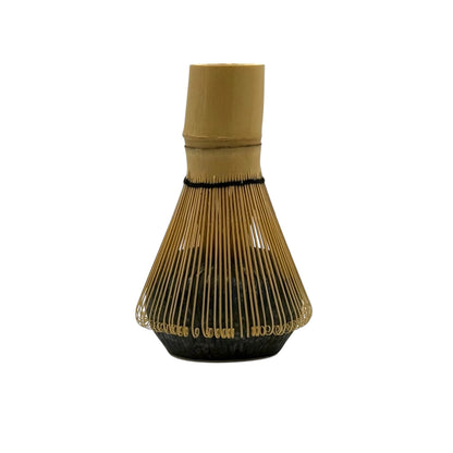 Uchu Silver Gray Matcha Chasen Whisk Stand - Japanese Kusenaoshi