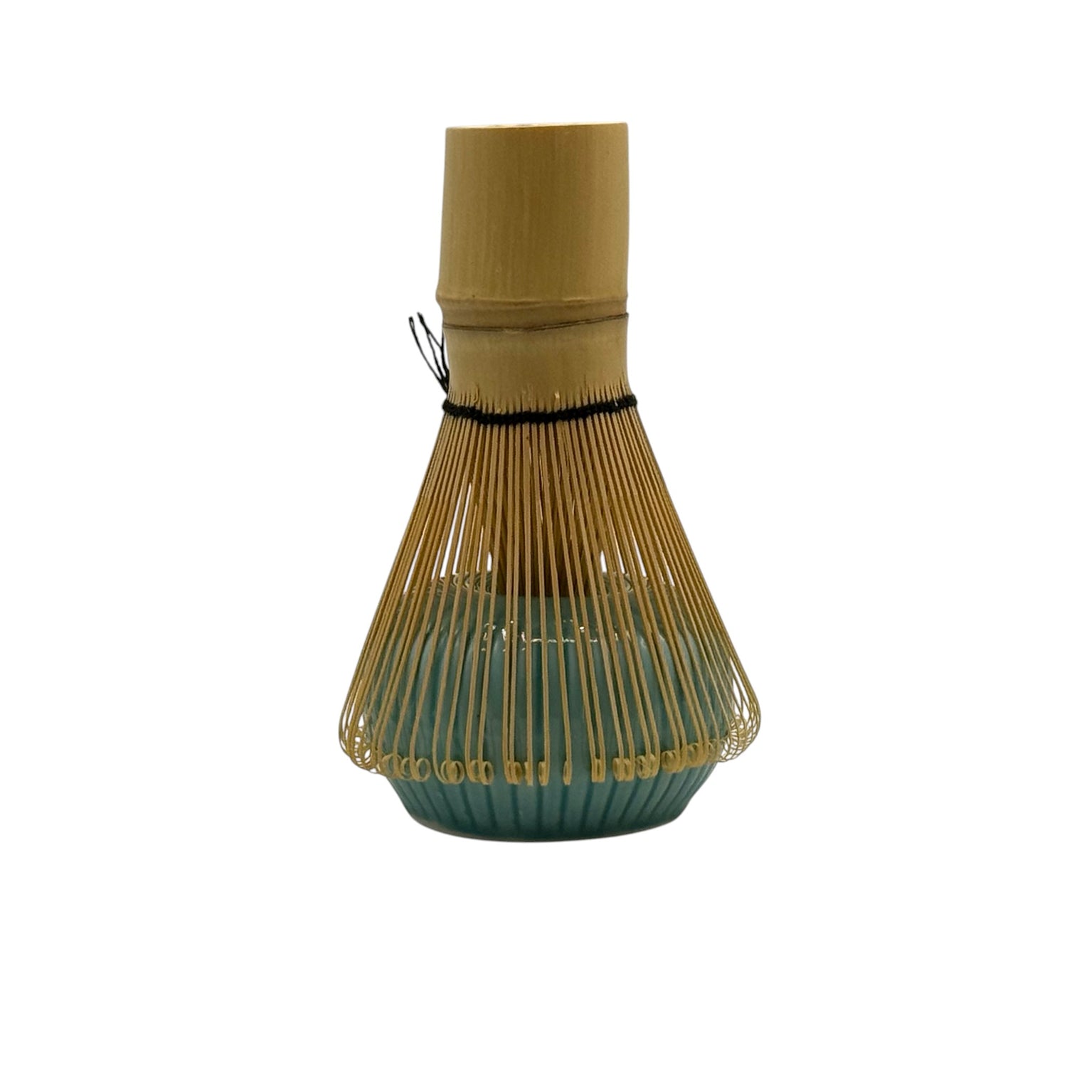 Turquoise Blue Matcha Chasen Whisk Stand - Japanese Kusenaoshi