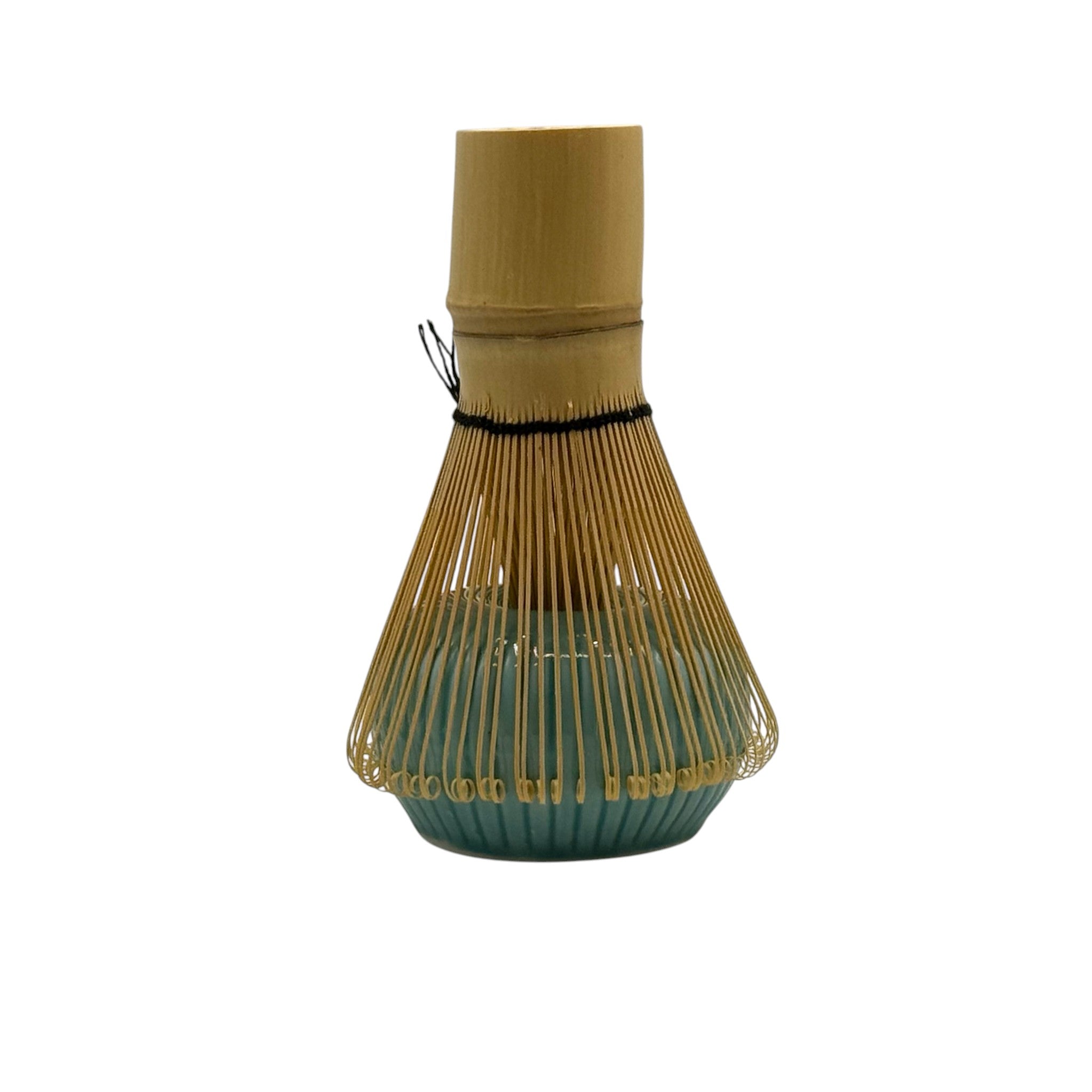 Turquoise Blue Matcha Chasen Whisk Stand - Japanese Kusenaoshi