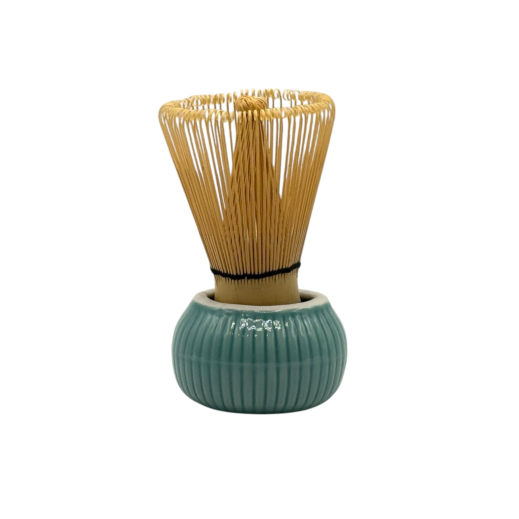 Turquoise Blue Matcha Chasen Whisk Stand - Japanese Kusenaoshi