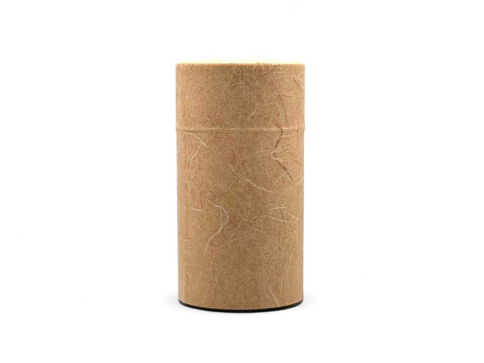 Mikan Orange Washi Paper Wrapped Tea Canister (L) - Japanese Chazutsu