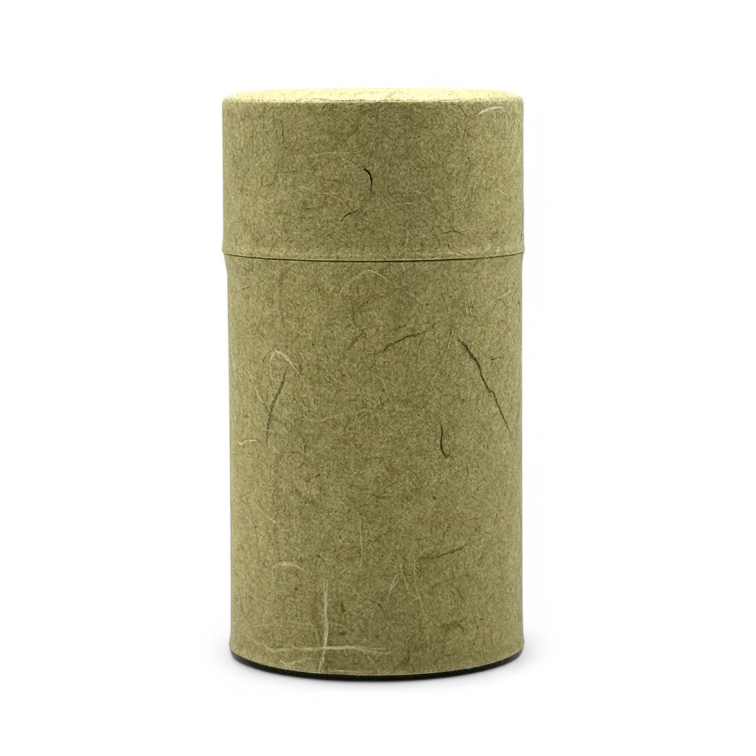 Mori Green Washi Paper Wrapped Tea Canister (L) - Japanese Chazutsu