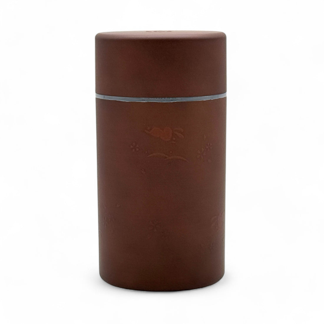 Usagi Rabbit Brown Polished Grain Resin Tea Canister by Miyamoto Sangyo - Japanese Chazutsu