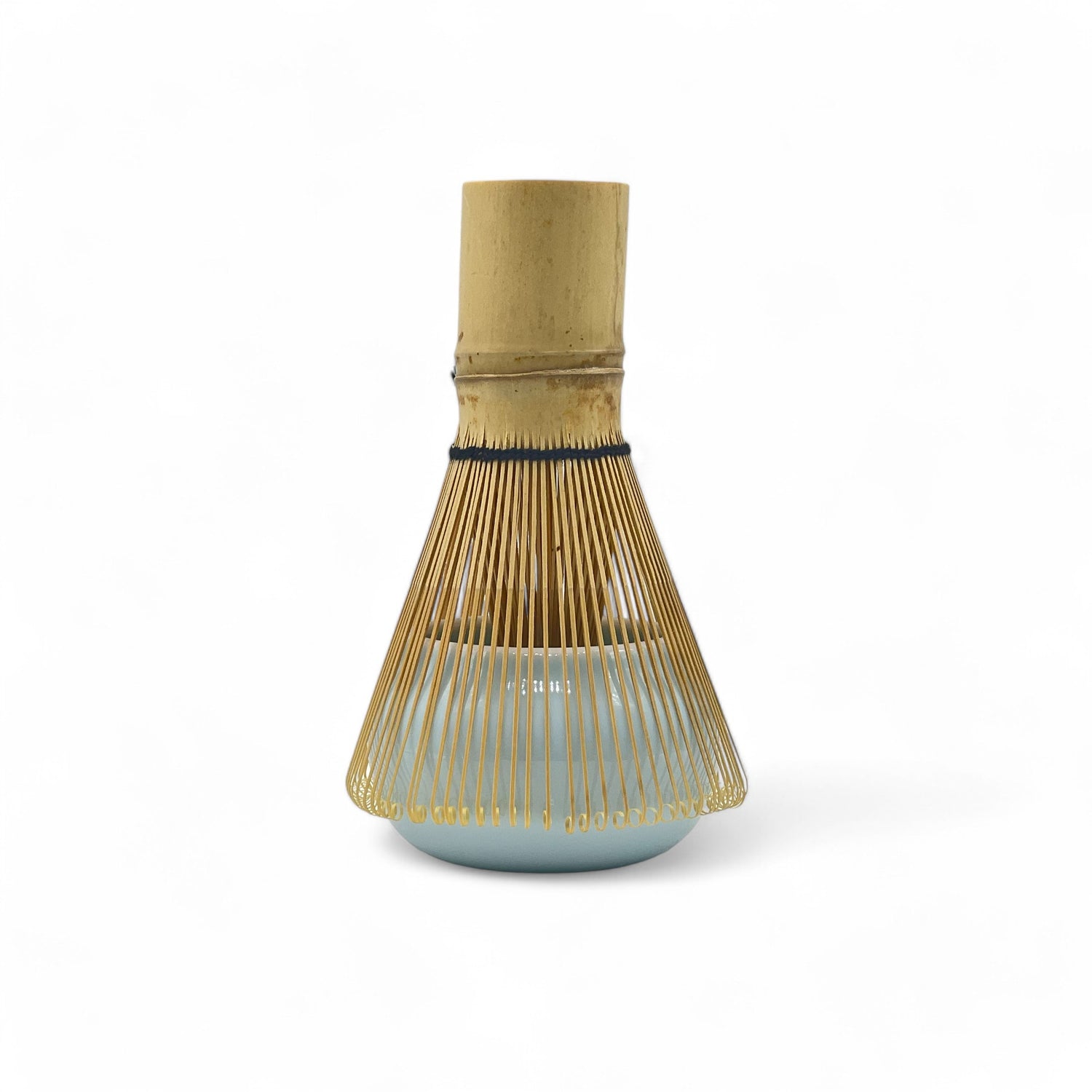 Yoshimura Celadon Blue Matcha Chasen Whisk Stand - Japanese Kusenaoshi