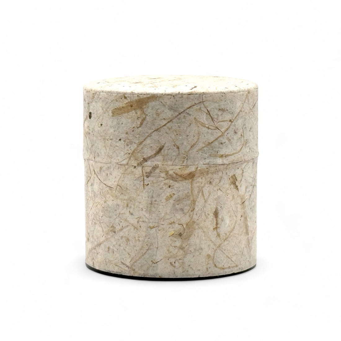 Ishi Stone Gray Washi Paper Wrapped Tea Canister (S) - Japanese Chazutsu