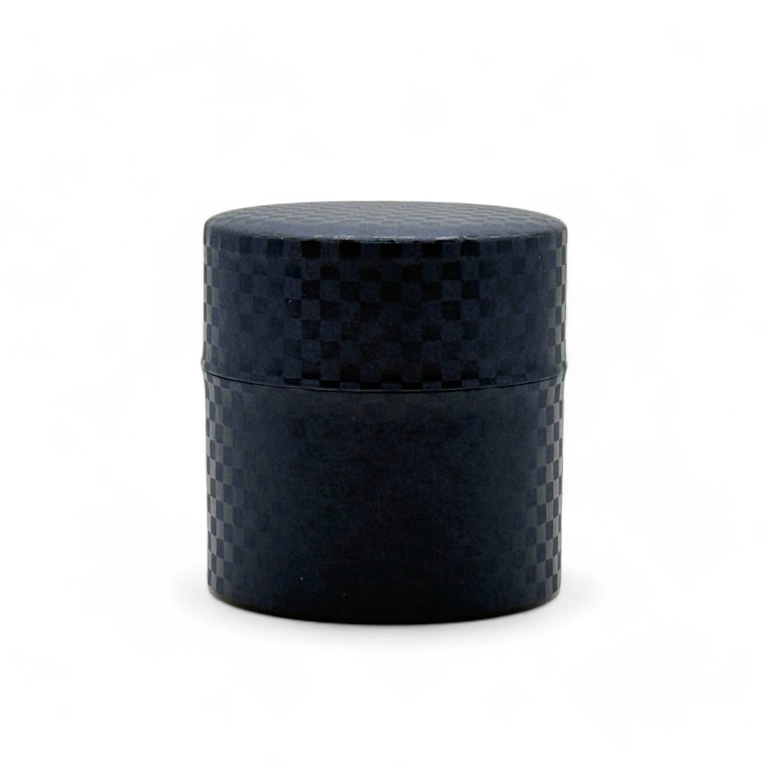 Ichimatsu Checkered Blue Washi Paper Wrapped Tea Canister (S) - Japanese Chazutsu