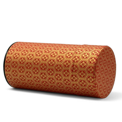 Okumura Chiyogami Red Washi Paper Wrapped Tea Canister (L) - Japanese Chazutsu